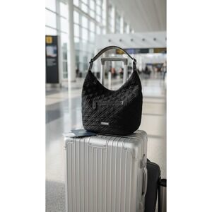 Vera Bradley Purse Shoulder Bag Quilted Black Boho Academia Core Classic